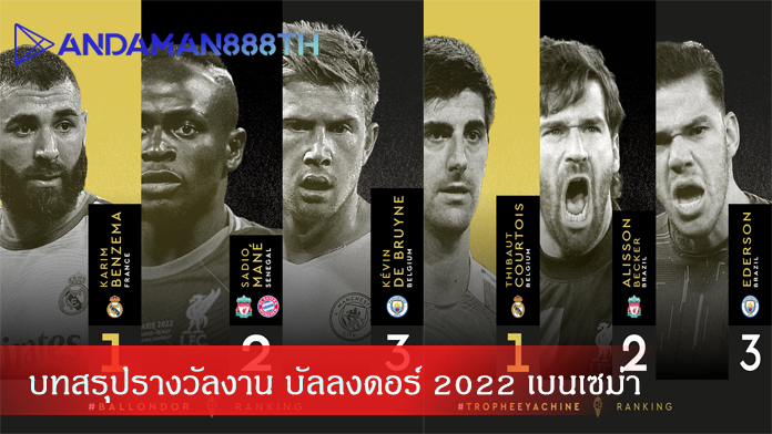 บทสรุปรางวัลงาน บัลลงดอร์ 2022 เบนเซม่า