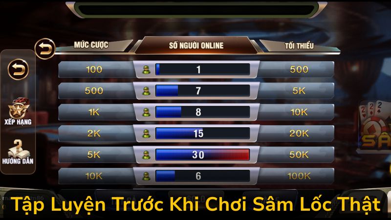 Tập Luyện Trước Khi Chơi Thật Cách Chơi Sâm Lốc